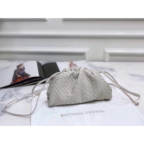 Pochette in pelle Bottega Veneta Original 59877 bianca