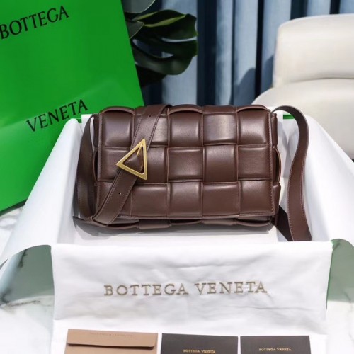 Bottega Veneta BORSA A CASSETTA IMBOTTITA 591970 FONDENTE