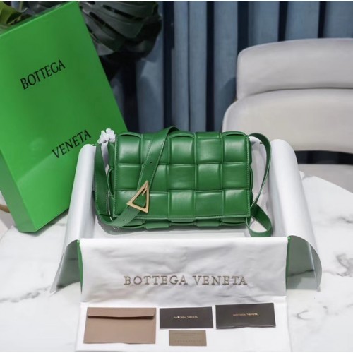 Bottega Veneta BORSA A CASSETTA IMBOTTITA 591970 verde