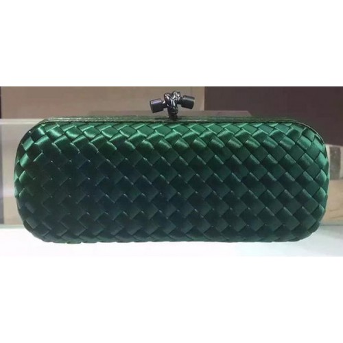 Bottega Veneta STRETCH Knot Pochette in pelle di montone BV8651 Verde