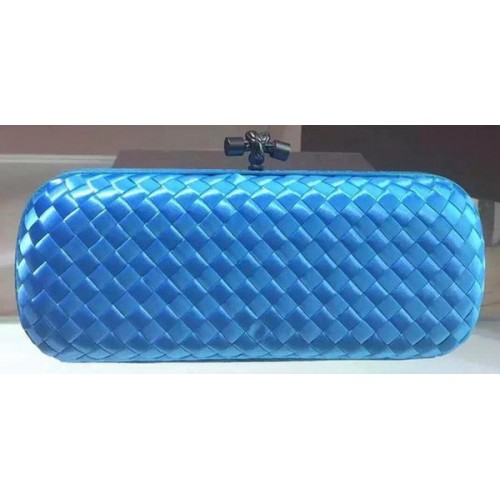 Bottega Veneta STRETCH Knot Pochette in pelle di montone BV8651 Azzurro