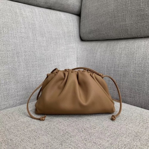 Bottega Veneta Borsa a Tracolla in Pelle di Pecora 1189 Cammello