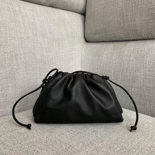 Bottega Veneta Borsa a tracolla in pelle di pecora 1189 nera