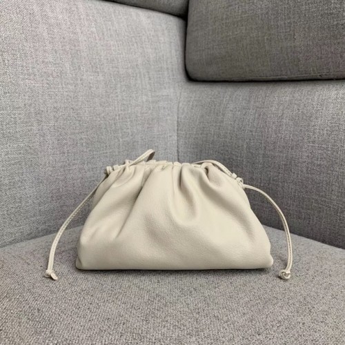 Bottega Veneta Borsa a tracolla in pelle di pecora 1189 bianca