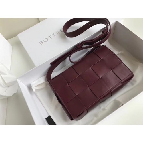 Bottega Veneta Tessitura Pelle Di Pecora Pelle Originale 578004 Vino