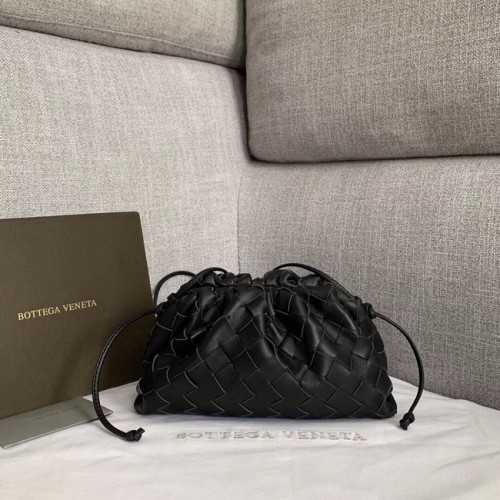 Bottega Veneta Tessitura Pelle Di Pecora Originale Pelle BV3693 Nera