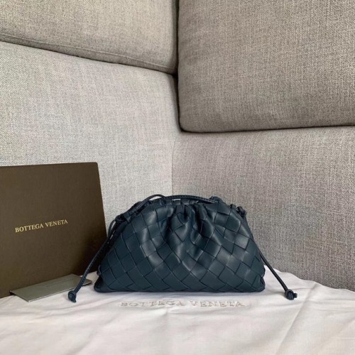 Bottega Veneta Tessitura di pelle di pecora originale in pelle BV3693 Navy