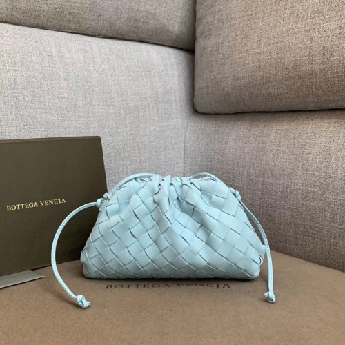 Bottega Veneta Tessitura Pelle Di Pecora Original Leather BV3693 Sky Blue