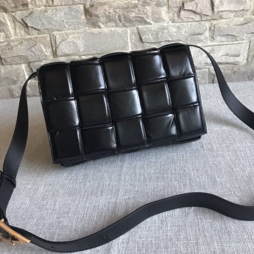 Bottega Veneta Tessitura Pelle Di Pecora Originale Pelle BV3996 Nera