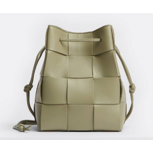 Bottega Veneta Small Cassette Bucket Bag 680218 Travertine