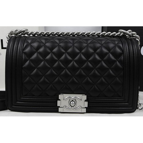 Boy Chanel Flap Bag Pelle di vitello originale A67025 nera