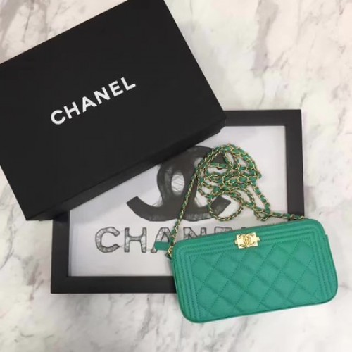 Boy Chanel Flap Bag Originale Modello Cannage CHA3369 Verde