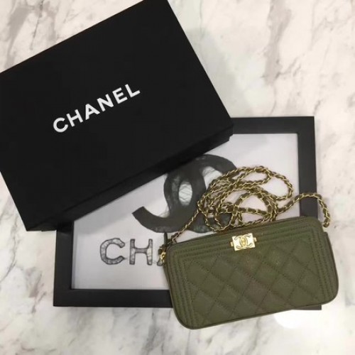 Boy Chanel Flap Bag Originale Modello Cannage CHA3369 Cachi