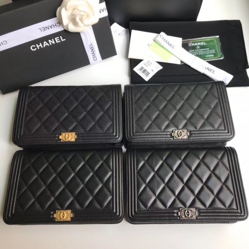 Boy Chanel mini Flap Borse in pelle di montone A33819 Nero