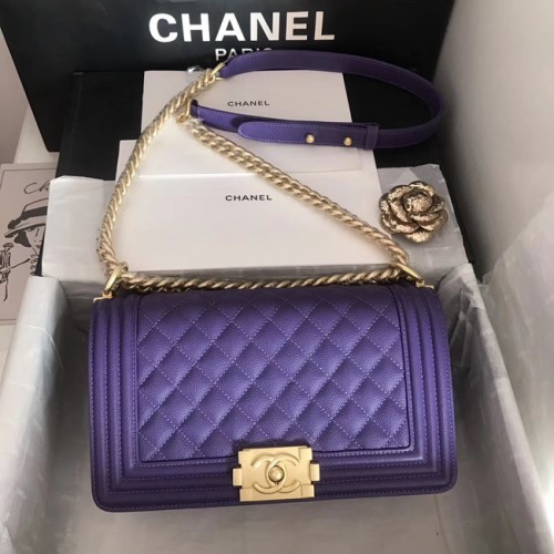 Borsa ragazzo chanel A67086 viola