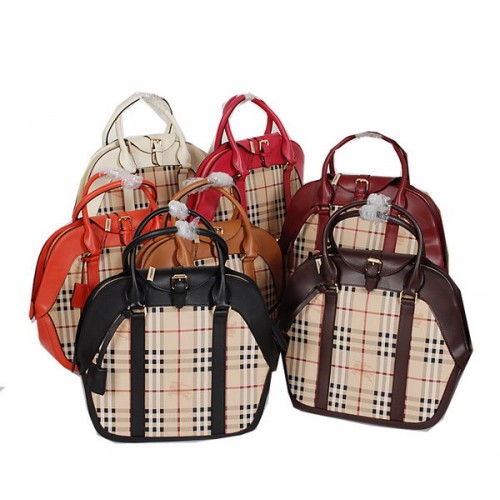 Borsa a tracolla BurBerry Haymarket Check Saddlestitch B6521