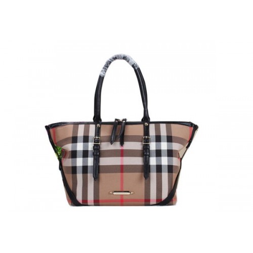 Borsa a tracolla BurBerry House Check Saddlestitch B20551 nera