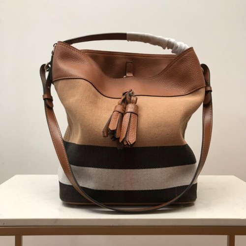 BurBerry Borsa a tracolla in pelle 3982 marrone