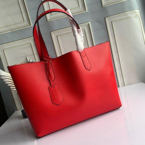 BurBerry Borsa a Spalla in Pelle 6351 rossa