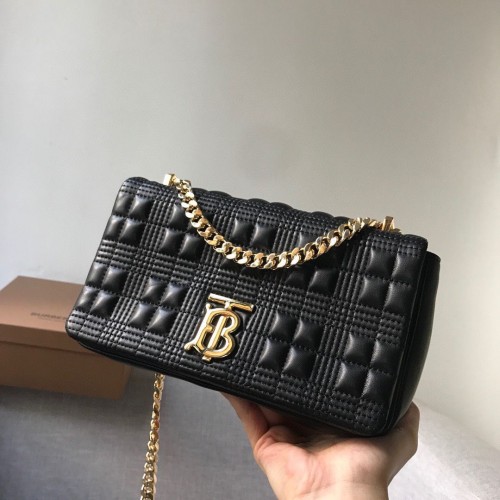 Borsa a tracolla in pelle BurBerry 7462 nera