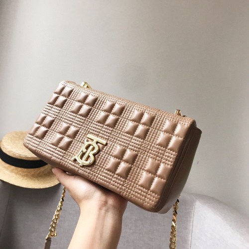 BurBerry Borsa a tracolla in pelle 7462 Khaki