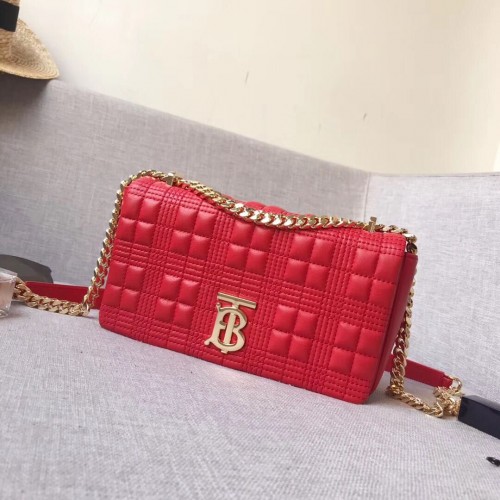 BurBerry Borsa a tracolla in pelle 7462 rossa