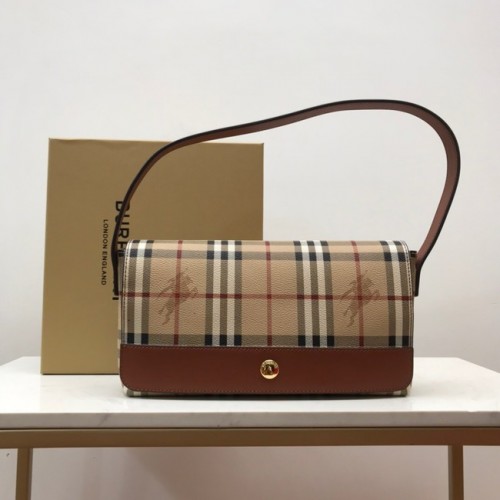 BurBerry Borsa a tracolla in pelle 80118 marrone