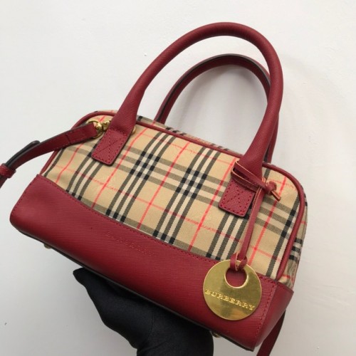 BurBerry Borsa a tracolla in pelle 90111 rossa