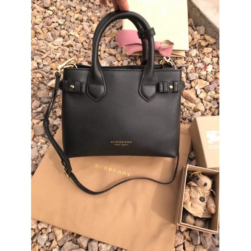 BurBerry Borsa Tote in Pelle 5560 nera