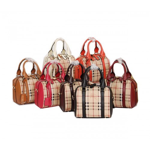 Borsa tote piccola BurBerry a quadri Haymarket B9091