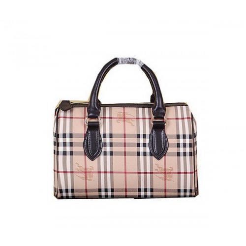 Burberry borsa da bowling media Haymarket check 7903 marrone