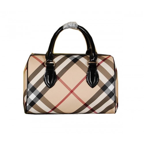 Borsa da bowling Burberry media Nova Check 7903 nera