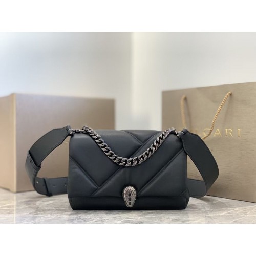 Borsa a tracolla Bvlgari Serpenti Forever in pelle B219069 nera