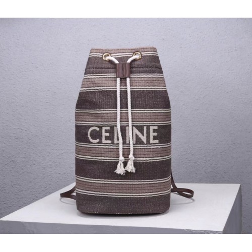 CELINE Borsa a tracolla in tela CL92173 Grigio
