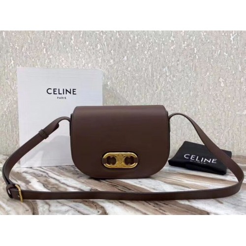 CELINE Borsa in pelle originale CL93123 marrone