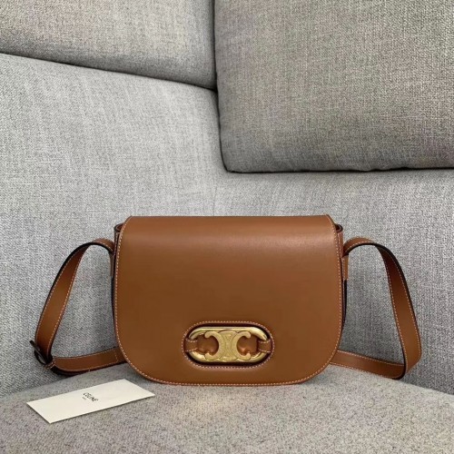 CELINE Borsa in pelle originale CL93123 marrone