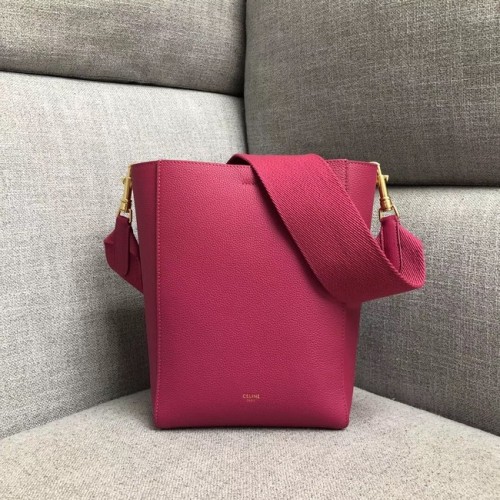 BORSA CELINE SANGLE SECCHIELLO IN MORBIDA VITELLO GRANATO 189593 ROSA