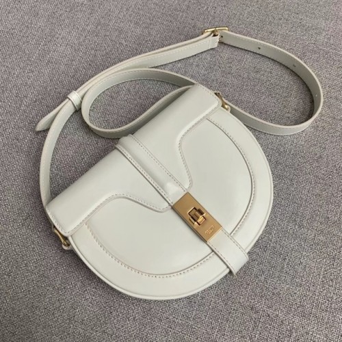 BORSA CELINE PICCOLA BESACE 16 IN VITELLO SATINATO CROSS BODY 188013 BIANCO