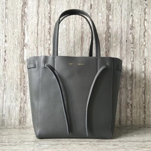 CELINE CABAS PICCOLO PHANTOM IN VITELLO GRANATO MORBIDO 17602 grigio scuro