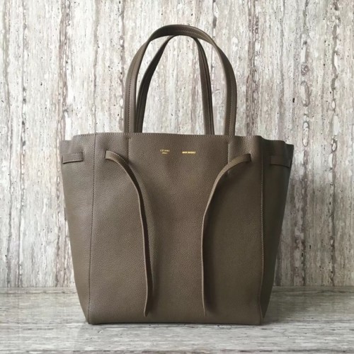 CELINE CABAS PICCOLA PHANTOM IN VITELLO GRANATO MORBIDO 17602 grigio