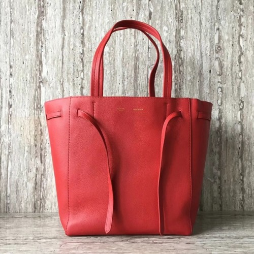 CELINE PICCOLO CABAS PHANTOM IN VITELLO MORBIDO GRANATO 17602 rosso