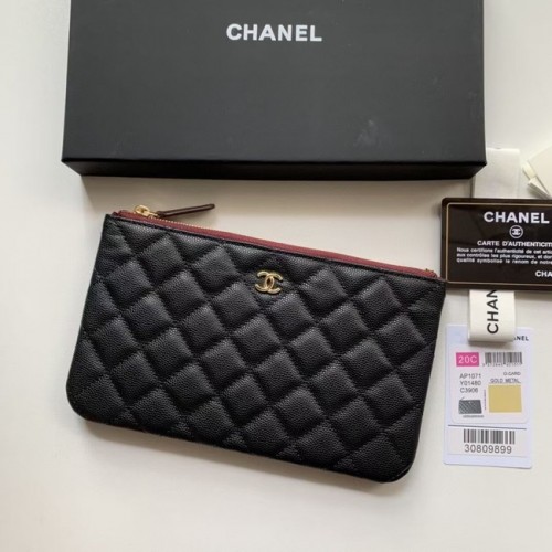 CHANEL 19 Caviar Original Borsa da viaggio in pelle AP1060 nera