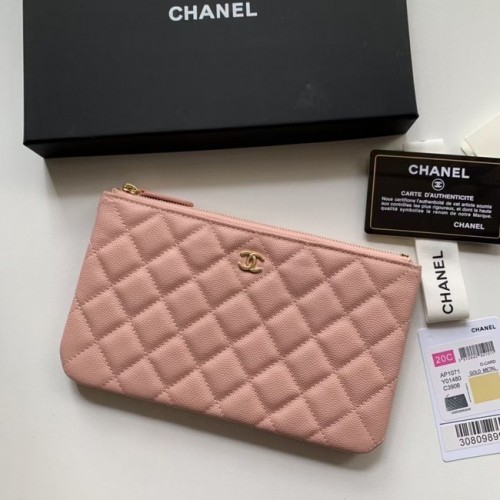 CHANEL 19 Caviar Original Borsa da viaggio in pelle AP1060 rosa
