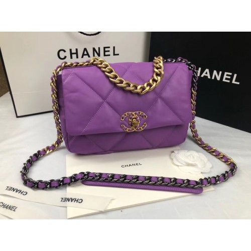 Borsa CHANEL 19 con patta AS1160 viola