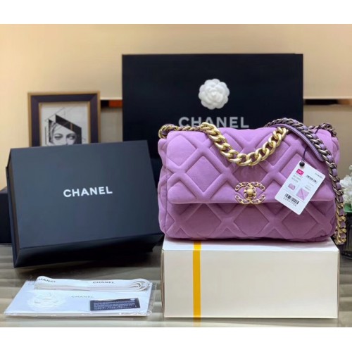 CHANEL 19 Borsa con patta AS1160 AS1161 AS1162 Lavanda