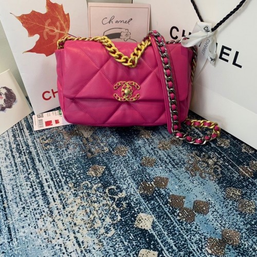 Borsa CHANEL 19 con patta AS1160 AS1161 AS1162 Rosa