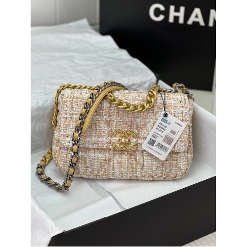 BORSA A MANO CHANEL 19 AS1160&AS1161 rosa chiaro