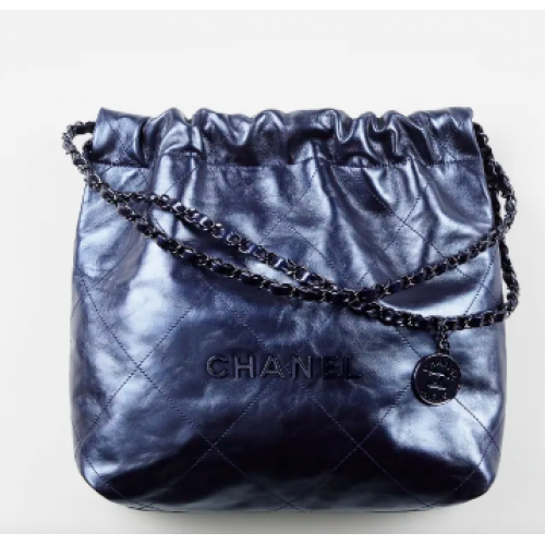 BORSA A MANO CHANEL 22 AS3260 Blu Navy