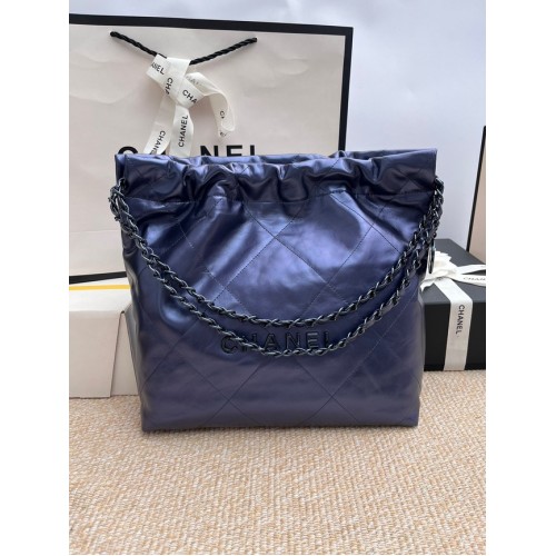 BORSA A MANO CHANEL 22 AS3262 Blu Navy