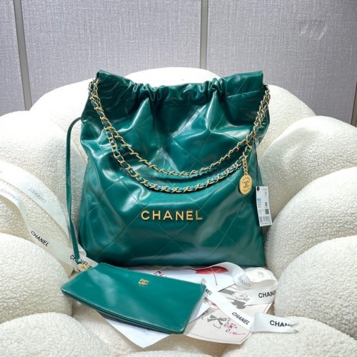 BORSA A MANO CHANEL 22 AS3262 verde